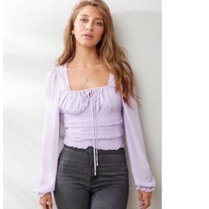 Free People “Lolita” Peasant Blouse, size medium.